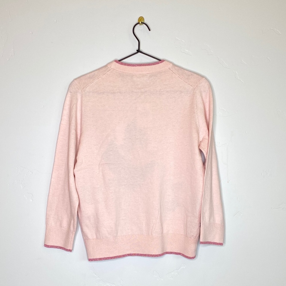 KATE SPADE Cashmere Blend Pink Flower Sweater - Picture 8 of 8